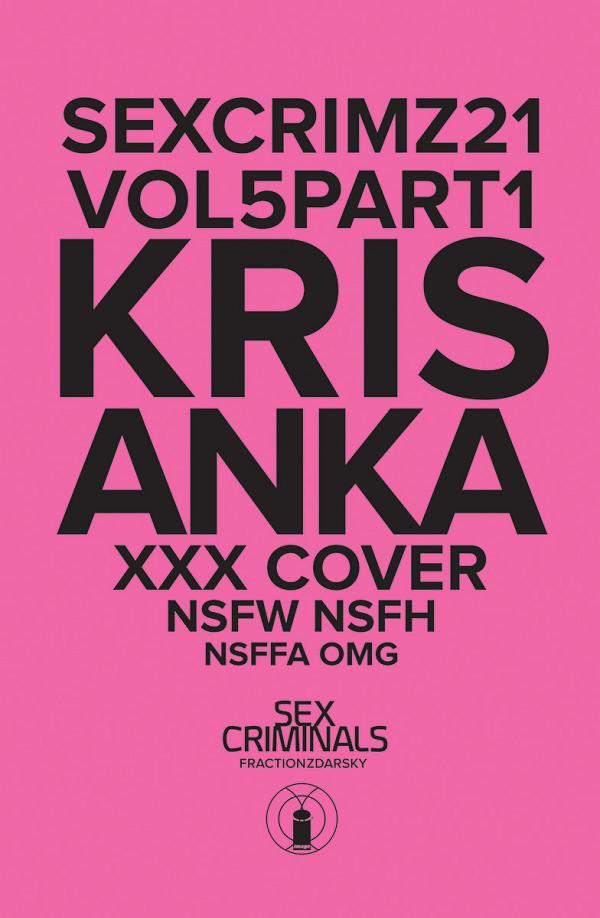 Sex Criminals #21 XXX KRIS ANKA cover