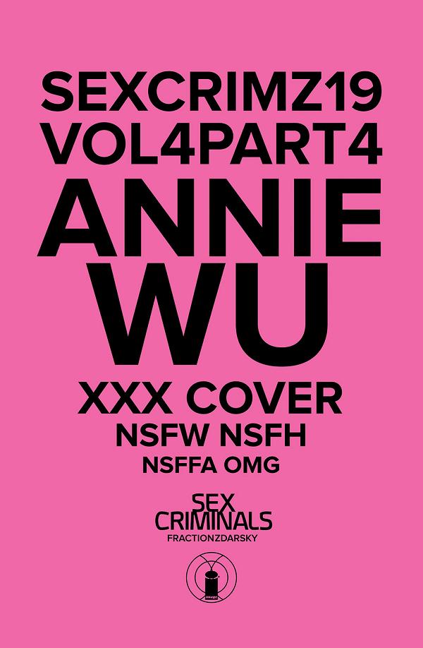 Sex Criminals #19 XXX ANNIE WU cover