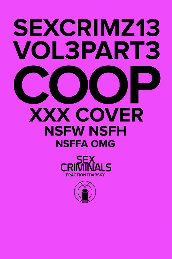 Sex Criminals #13 ARTHUR FONZARELLIE COOPER XXX cover