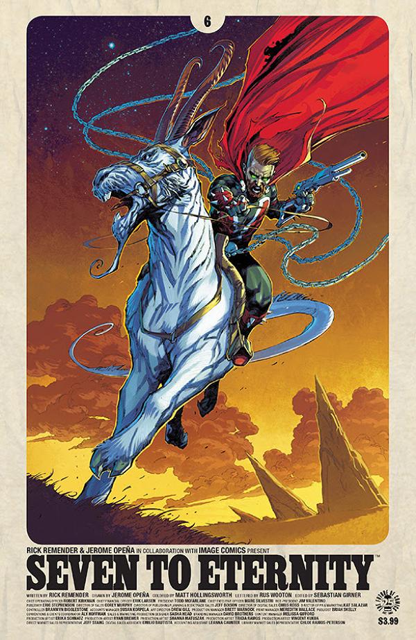 Seven To Eternity #6 variant cover by Jerome Opena