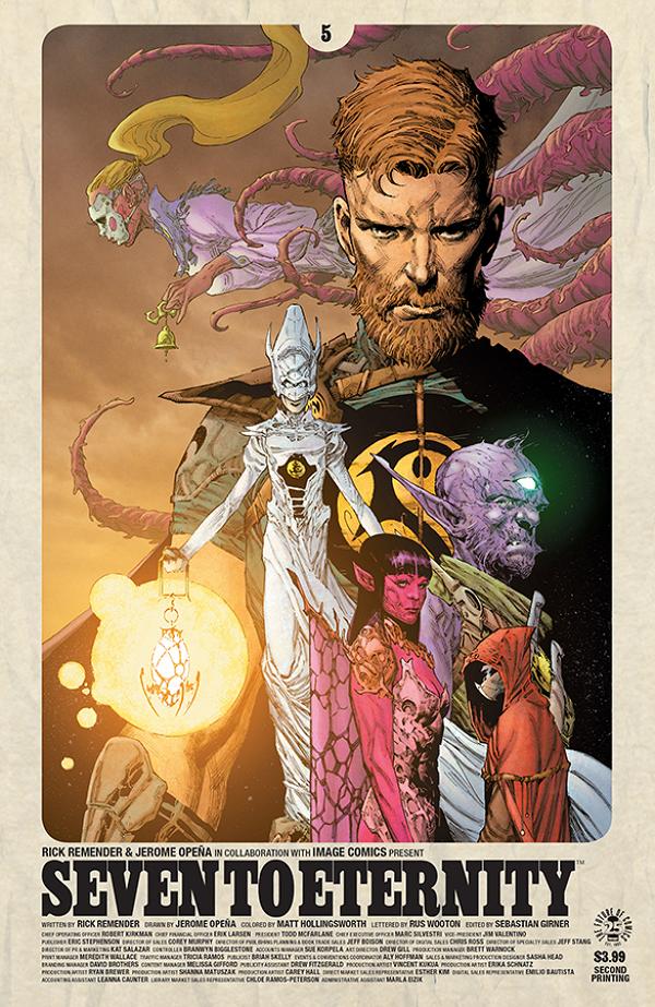 Seven To Eternity #5 2ND PTG VARIANT cover