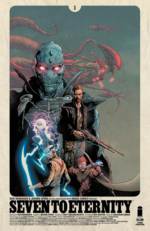 Seven To Eternity #1 variant cover by Jerome Opena