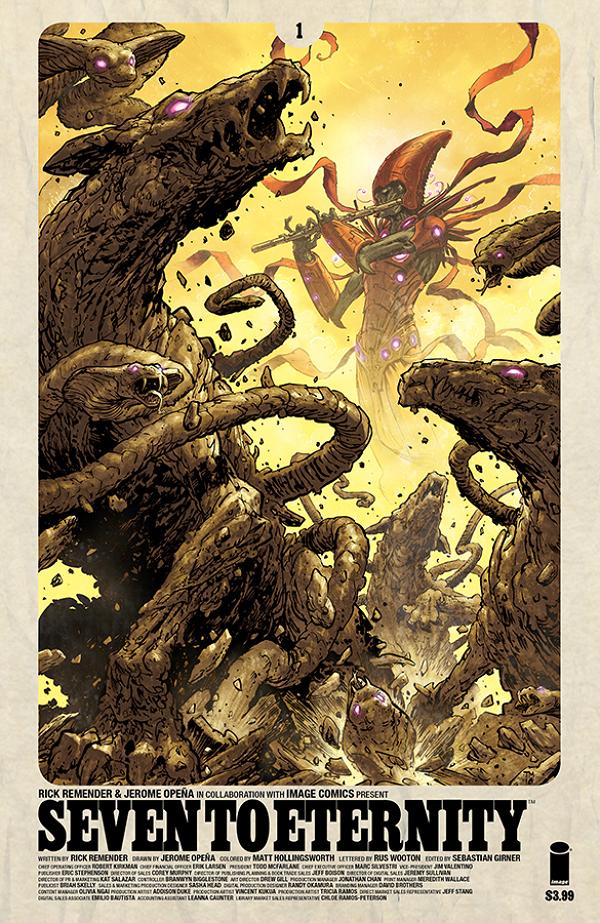 Seven To Eternity #1 variant cover by Tony Moore