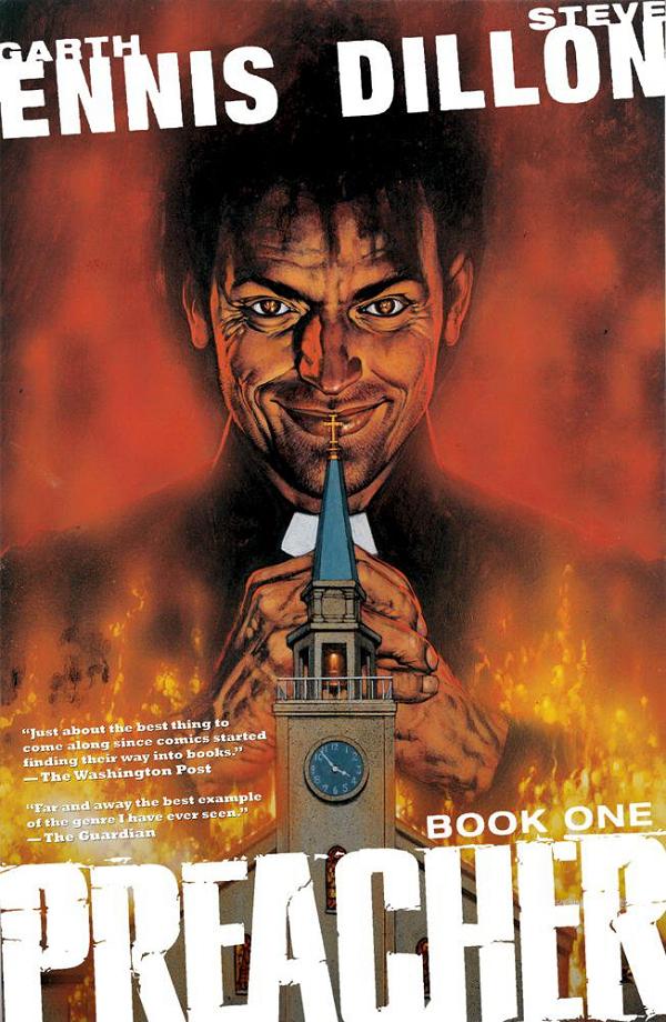 Preacher Book 01 cover by Glenn Fabry