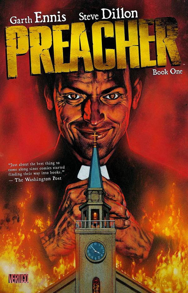 Preacher Book 01 cover by Glenn Fabry