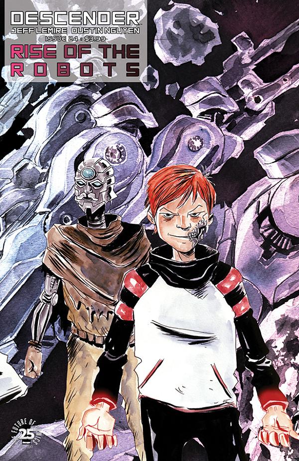 Descender #24 CVR B INTERLOCKING LEMIRE & NGUYEN cover