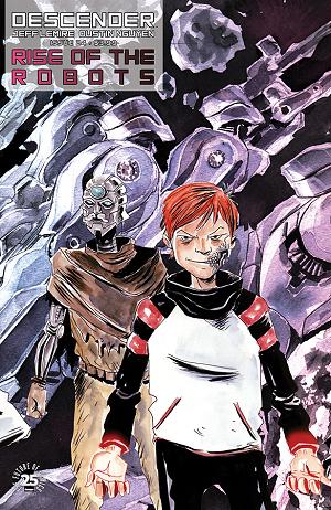 Descender #24 CVR B INTERLOCKING LEMIRE & NGUYEN cover