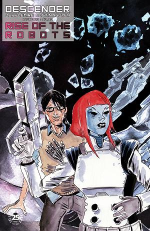 Descender #23 CVR B INTERLOCKING LEMIRE & NGUYEN cover