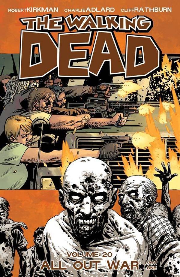 Walking Dead Vol. 20 All Out War Pt 01 cover by Charlie Adlard