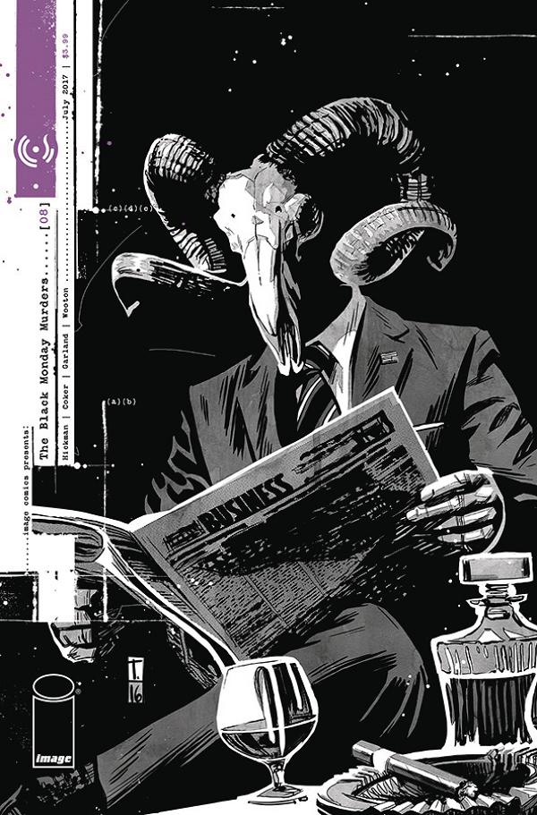 Black Monday Murders #8 cover by Tomm Coker
