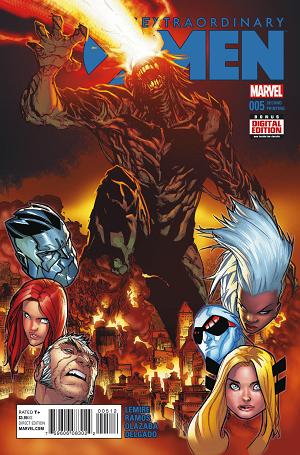 Extraordinary X-Men #5 RAMOS 2ND PTG cover