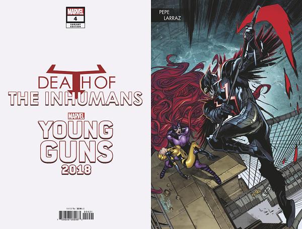 Death Of Inhumans #4 (OF 5) LARRAZ YOUNG GUNS CONNECTING cover