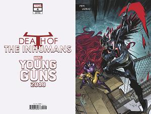 Death Of Inhumans #4 (OF 5) LARRAZ YOUNG GUNS CONNECTING cover