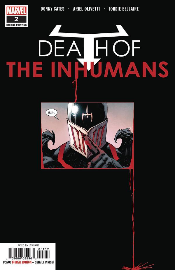 Death Of Inhumans #2 (OF 5) 2ND PTG OLIVETTI cover