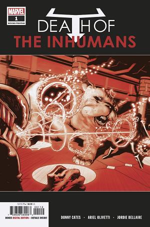 Death Of Inhumans #1 (OF 5) 2ND PTG OLIVETTI cover