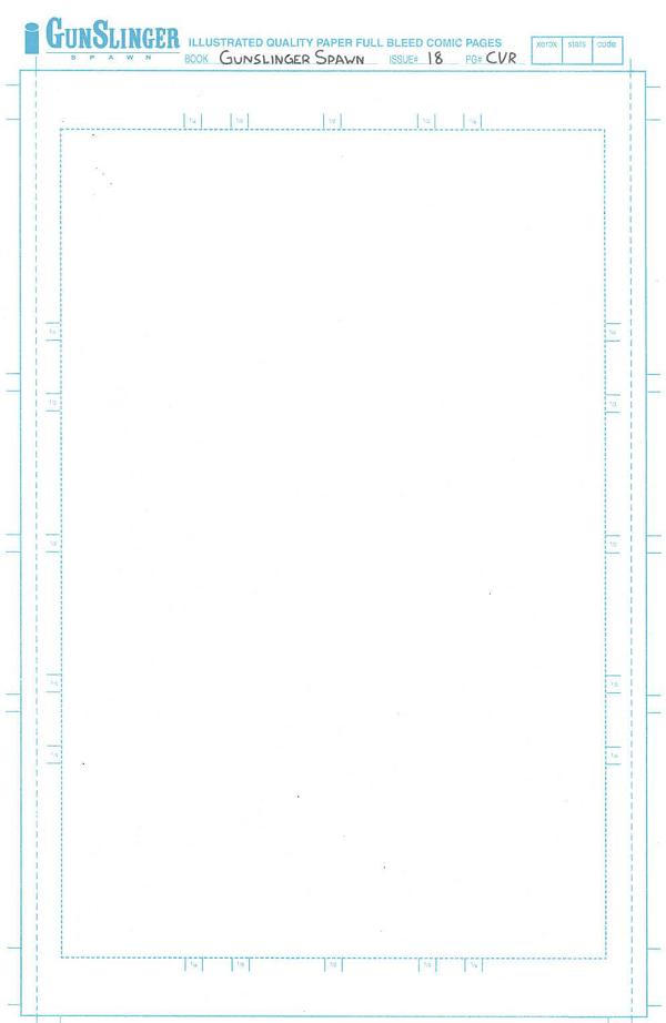 Gunslinger Spawn #18 CVR C BLANK SKETCH cover