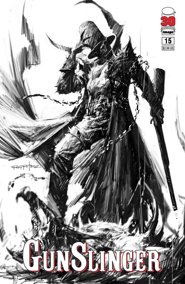 Gunslinger Spawn #15 CVR B LEE SKETCH cover