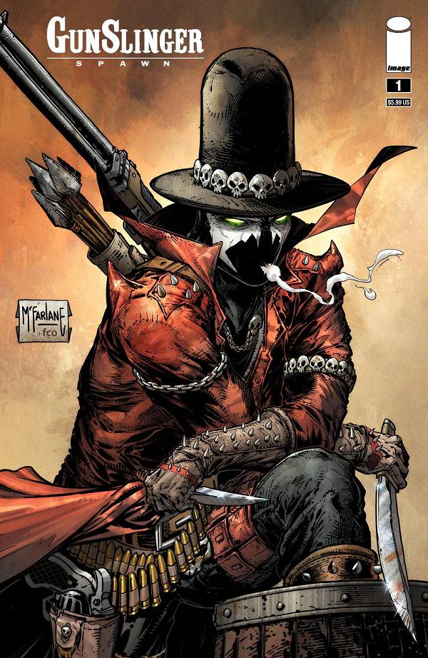 Gunslinger Spawn #1 variant cover by Todd McFarlane