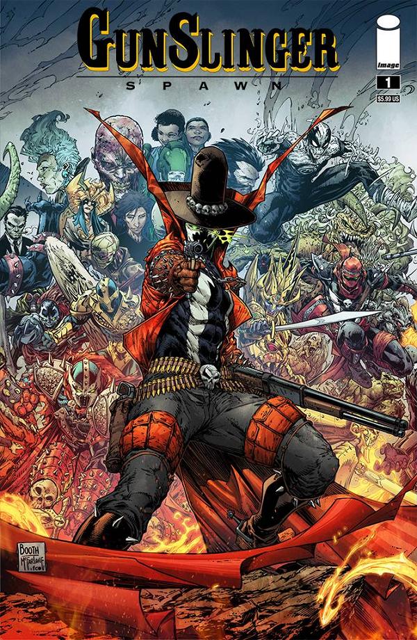Gunslinger Spawn #1 variant cover by Brett Booth