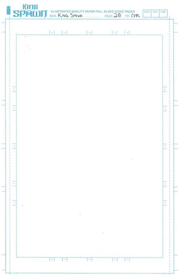 King Spawn #20 CVR C BLANK SKETCH cover