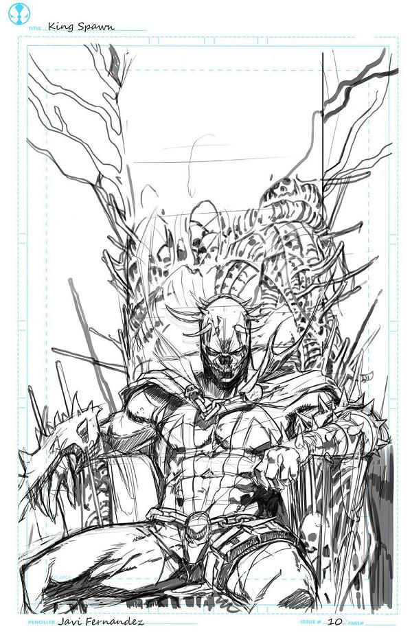 King Spawn #10 CVR C FERNANDEZ SKETCH cover