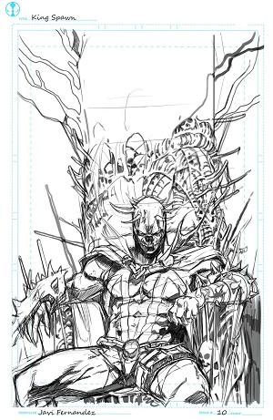 King Spawn #10 CVR C FERNANDEZ SKETCH cover