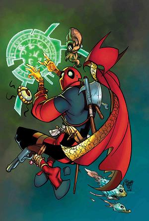 Doctor Strange #390 FERRY DEADPOOL cover