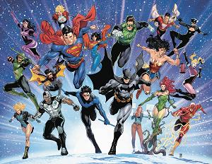 Justice League Unlimited #1 CVR H CVR H SAMPERE WRAP FOIL cover