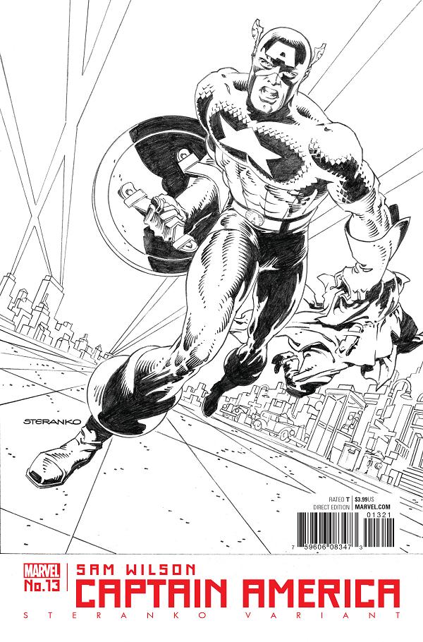 Captain America Sam Wilson #13 STERANKO cover
