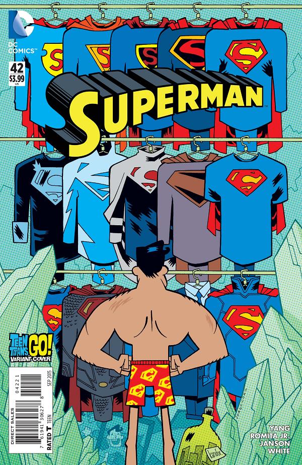 Superman #42 TEEN TITANS GO cover