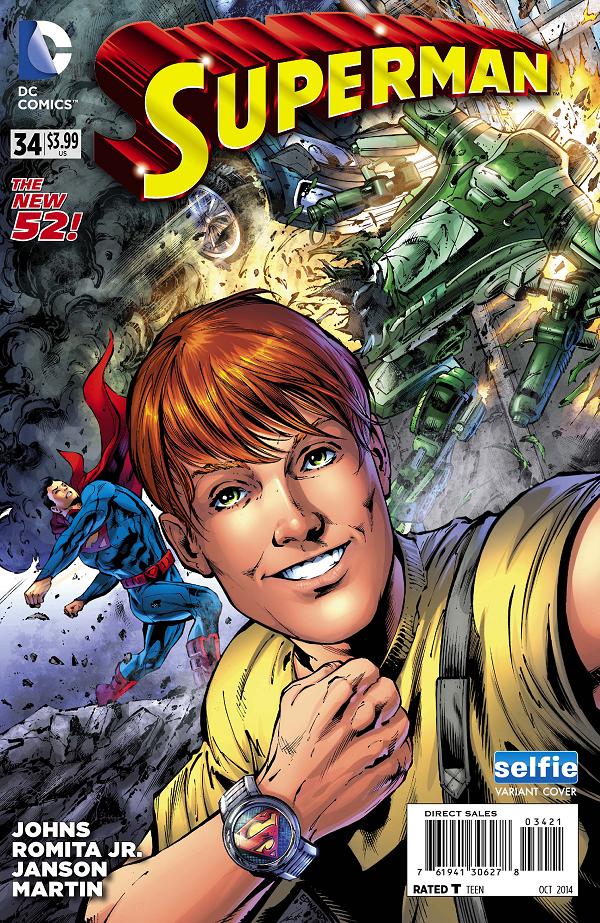 Superman #34 DCU SELFIE cover