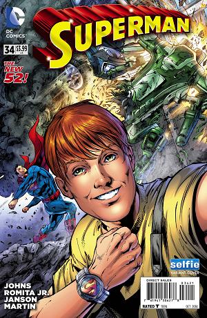 Superman #34 DCU SELFIE cover