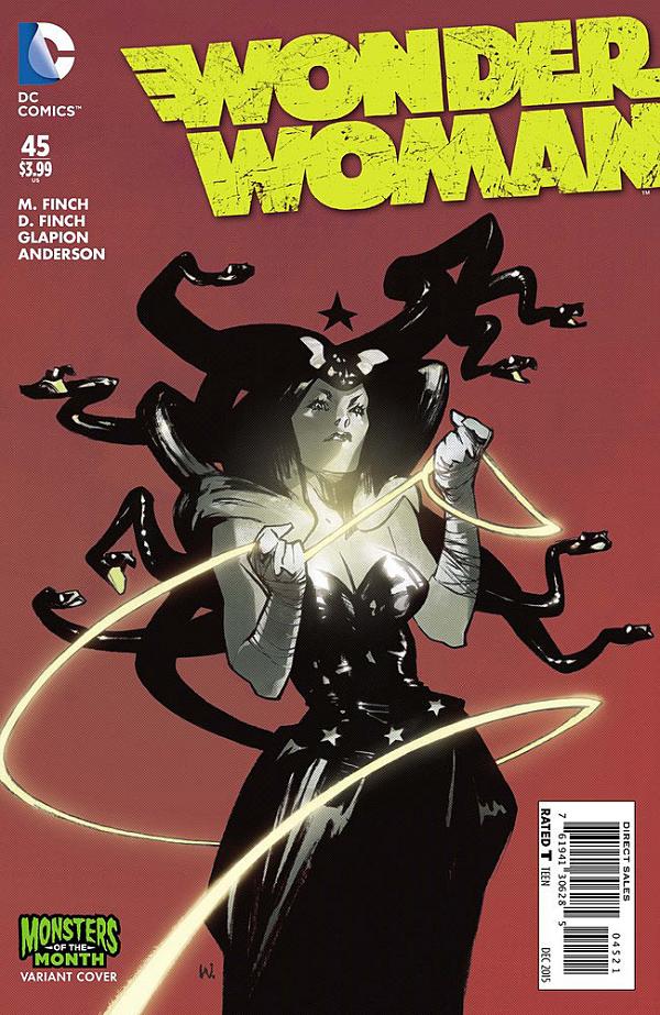 Wonder Woman #45 MONSTERS cover