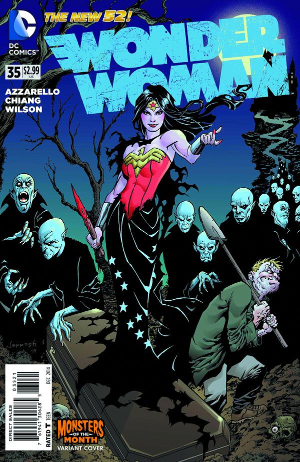 Wonder Woman #35 MONSTERS cover