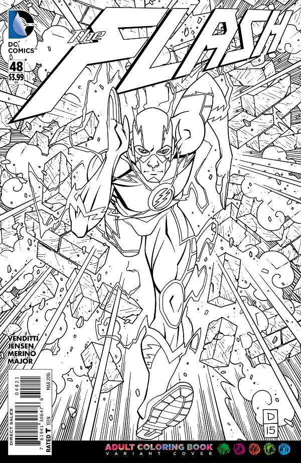 Flash #48 ADULT COLORING BOOK cover