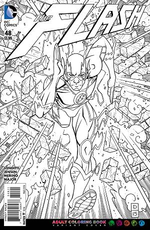 Flash #48 ADULT COLORING BOOK cover