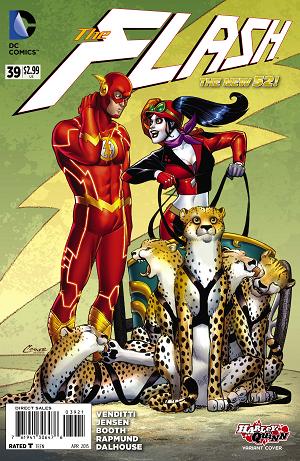 Flash #39 HARLEY QUINN cover
