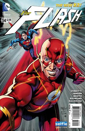 Flash #34 DCU SELFIE cover