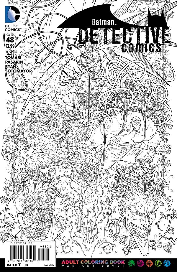 Detective Comics #48 ADULT COLORING BOOK cover