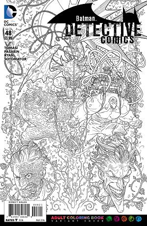 Detective Comics #48 ADULT COLORING BOOK cover