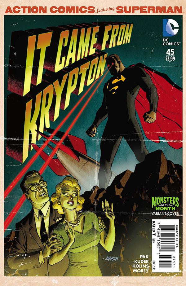 Action Comics #45 MONSTERS cover