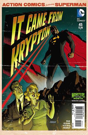 Action Comics #45 MONSTERS cover