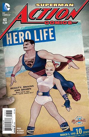 Action Comics #43 BOMBSHELLS cover