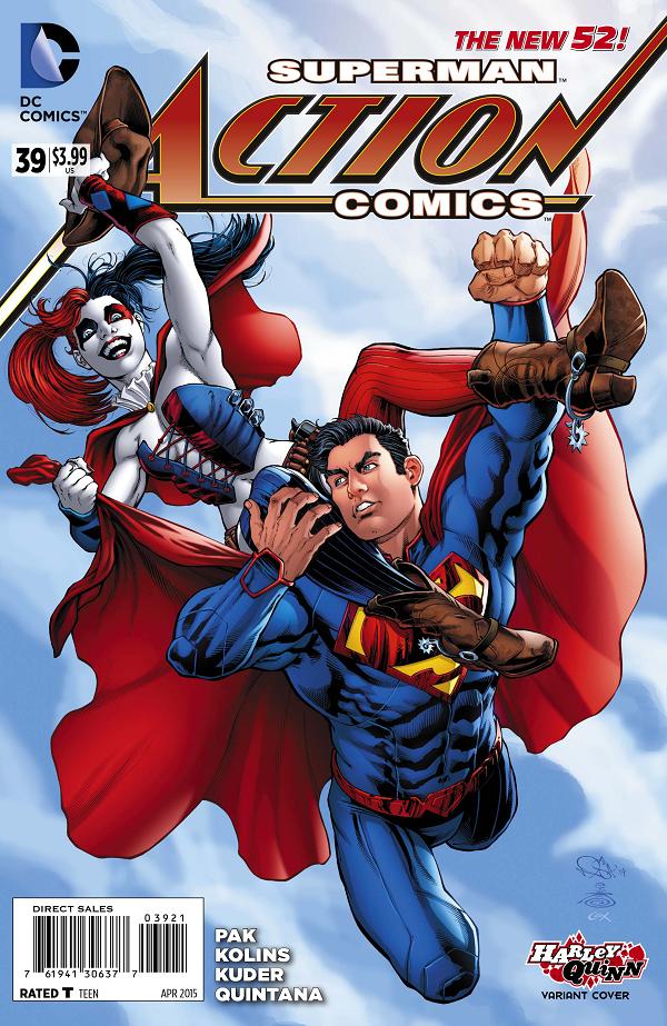 Action Comics #39 HARLEY QUINN cover