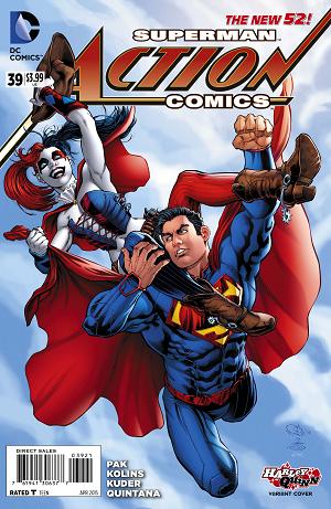 Action Comics #39 HARLEY QUINN cover