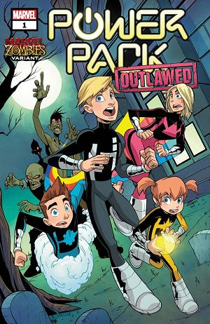 Power Pack #1 (OF 5) MARTIN MARVEL ZOMBIES cover