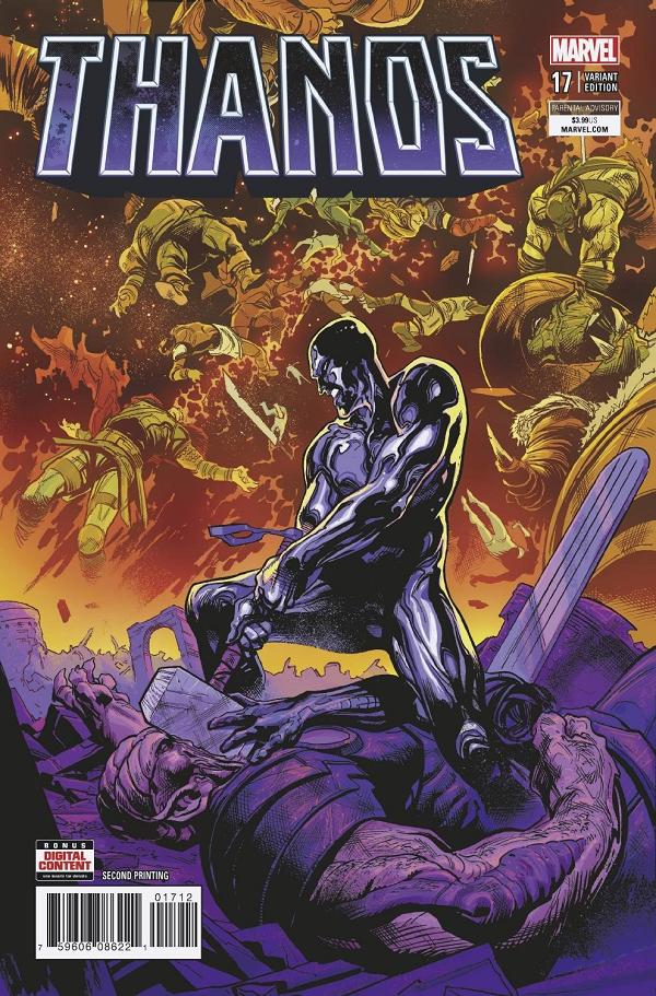 Thanos #17 2ND PTG SHAW cover