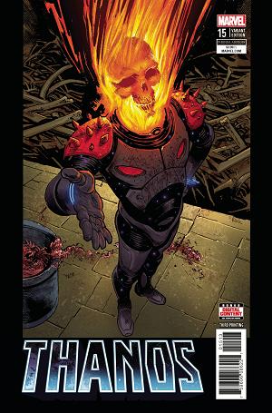 Thanos #15 3RD PTG SHAW cover