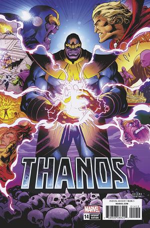 Thanos #14 2ND PTG SHAW cover