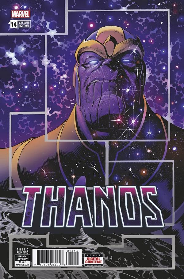 Thanos #14 variant cover by Geoff Shaw